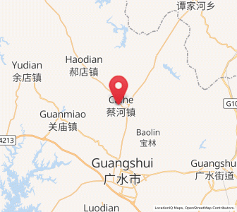 Map of Caihe, Hubei