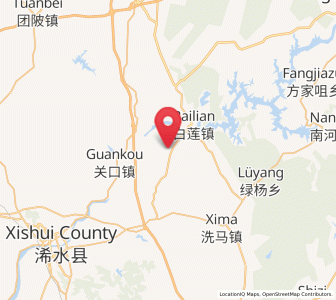 Map of Caihe, Hubei