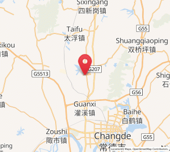 Map of Caijiagang, Hunan
