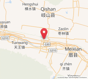 Map of Caijiapo, Shaanxi