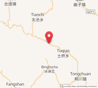 Map of Caikouji, Gansu