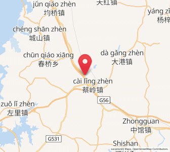 Map of Cailing, Jiangxi