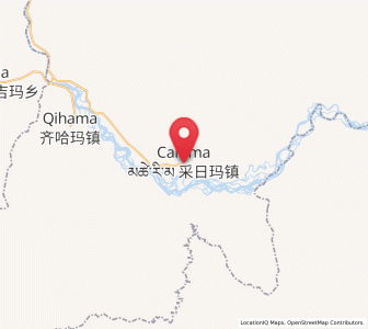 Map of Cairima, Gansu