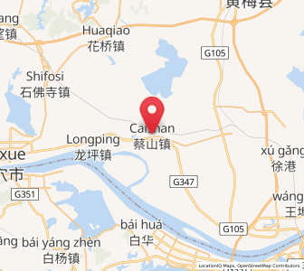 Map of Caishan, Hubei