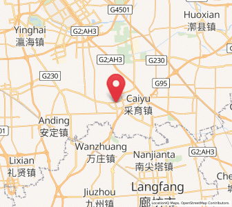 Map of Caiyu, Beijing