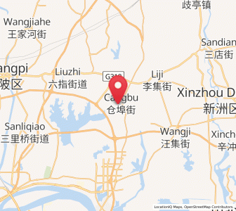 Map of Cangbu, Hubei