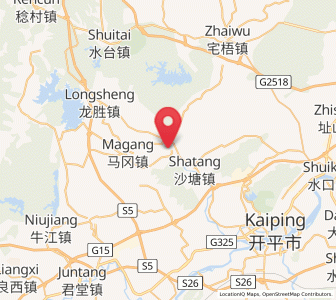 Map of Cangcheng, Guangdong