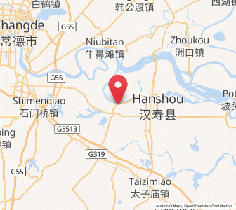 Map of Canggang, Hunan