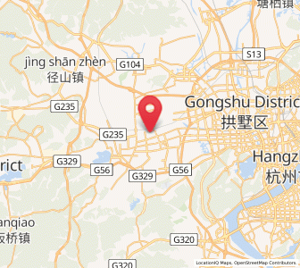 Map of Cangqian, Zhejiang