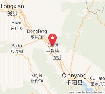 Map of Caobi, Shaanxi