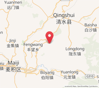 Map of Caochuanpu, Gansu