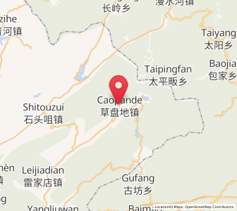 Map of Caodipan, Hubei
