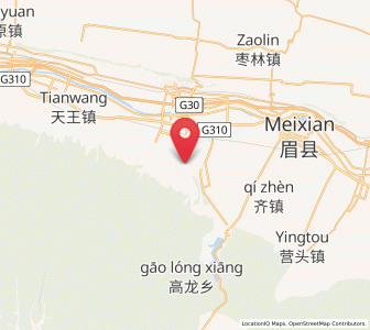 Map of Caojia, Shaanxi