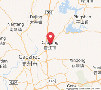 Map of Caojiang, Guangdong