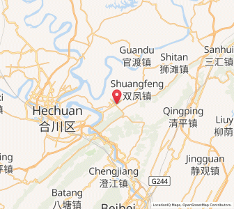 Map of Caojie, Chongqing