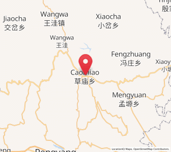 Map of Caomiao, Ningxia Hui Autonomous Region