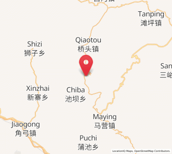 Map of Caoping, Gansu