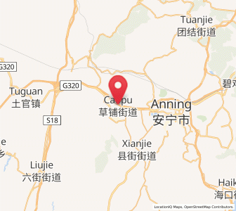 Map of Caopujie, Yunnan