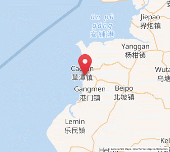 Map of Caotan, Guangdong