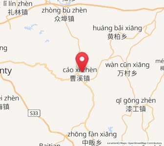 Map of Caoxi, Jiangxi
