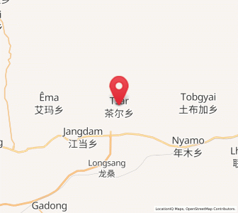 Map of Car, Tibet