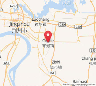 Map of Cenhe, Hubei