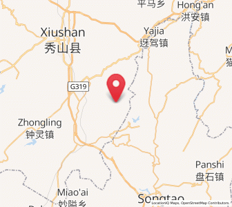 Map of Cenxi, Chongqing