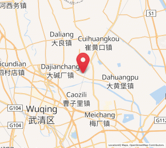 Map of Chabaihu, Tianjin