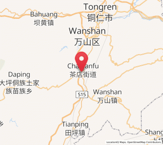 Map of Chadian, Guizhou