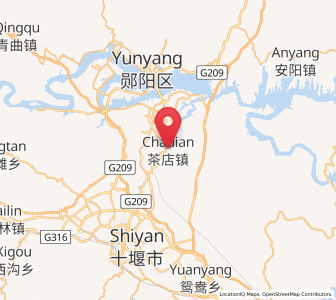Map of Chadian, Hubei