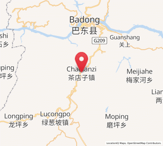 Map of Chadianzi, Hubei