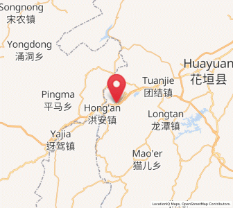 Map of Chadong, Hunan
