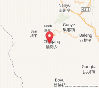 Map of Chagang, Gansu