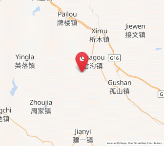 Map of Chagou, Liaoning