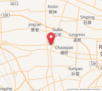 Map of Chahe, Jiangsu