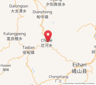 Map of Chahe, Yunnan