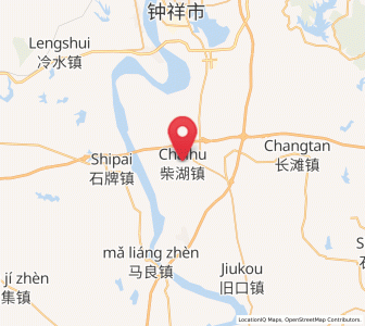 Map of Chaihu, Hubei