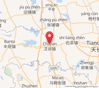 Map of Chajian, Anhui
