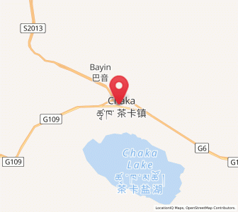 Map of Chaka, Qinghai