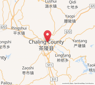 Map of Chaling Chengguanzhen, Hunan