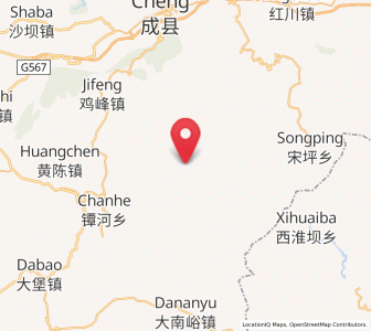 Map of Chanba, Gansu