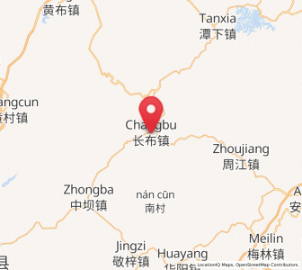 Map of Changbu, Guangdong