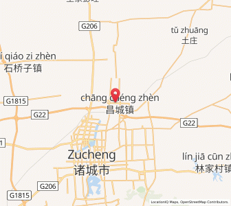 Map of Changcheng, Shandong