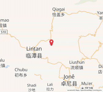 Map of Changchuan, Gansu