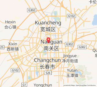 Map of Changchun, Jilin
