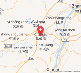 Map of Changfu, Jiangxi