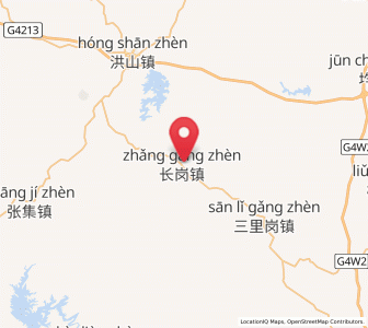 Map of Changgang, Hubei