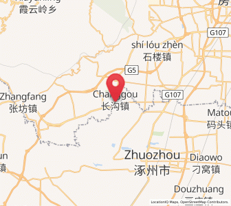 Map of Changgou, Beijing