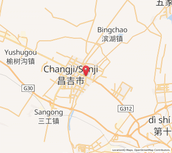 Map of Changji, Xinjiang