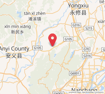 Map of Changjun, Jiangxi